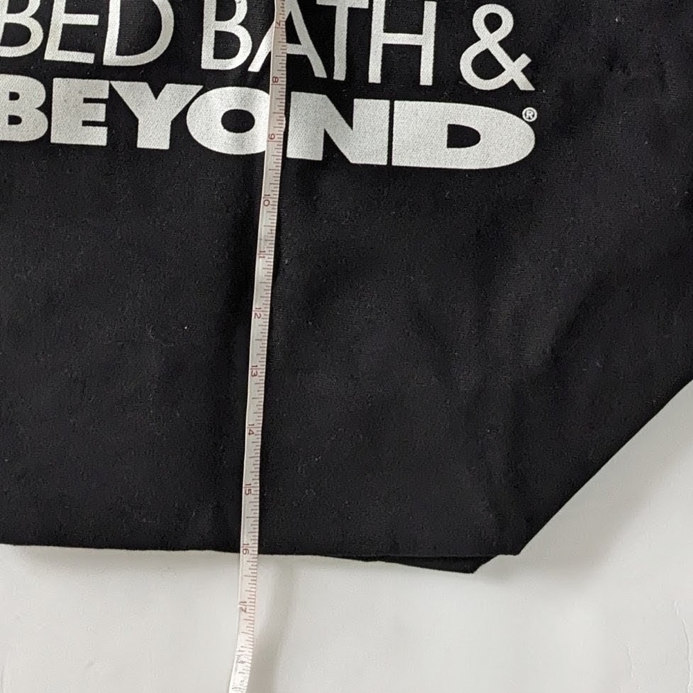 ⚡Bed Bath & Beyond Classic Black Canvas Tote - Picture 3 of 5